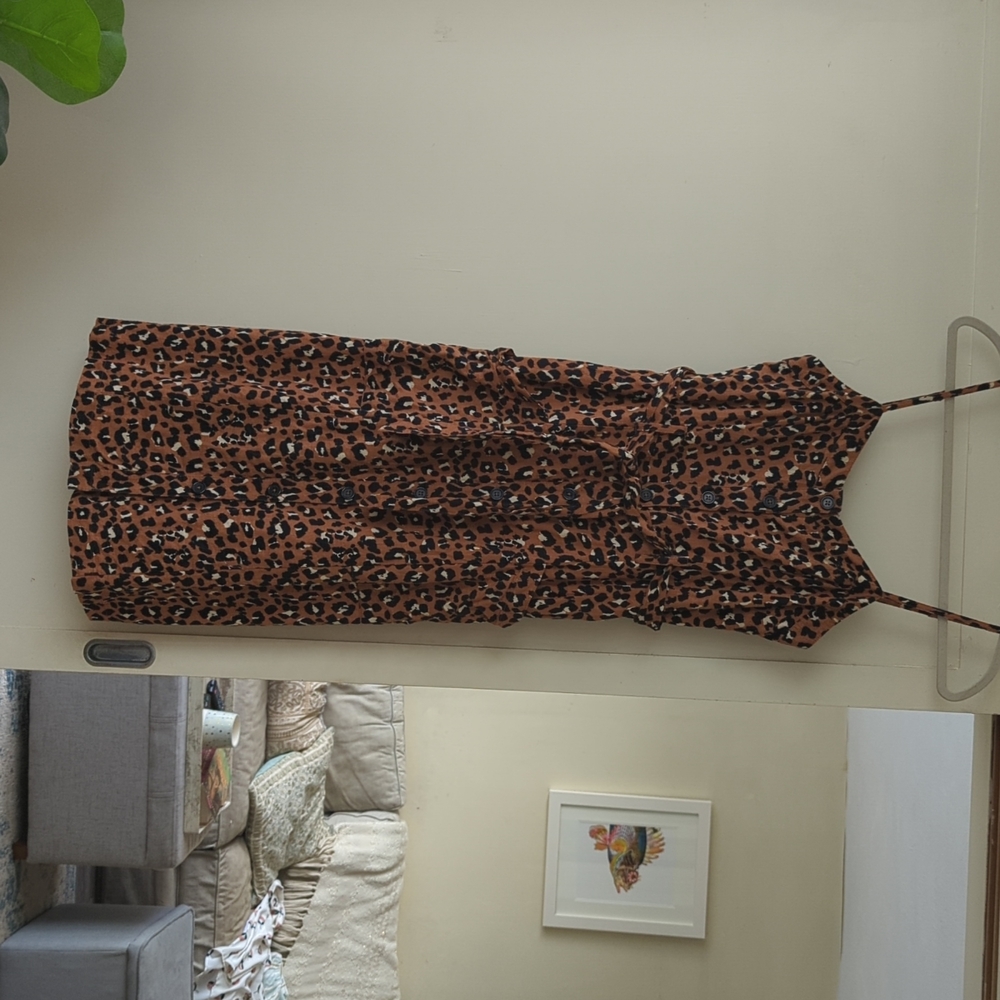 Leopard print Rails midi dress